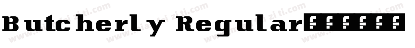 Butcherly Regular字体转换